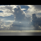 Einige bedrohliche Wolken zogen heute an uns vorbei